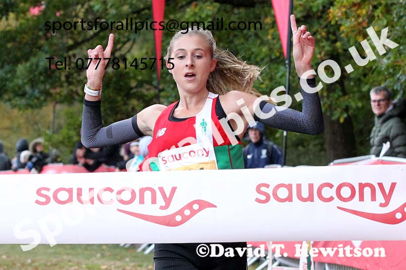 Senior womens 2021 National Cross Country Relays, Berry Hill Park, Mansfield. Photo: David T. Hewitson/Sports for All Pics